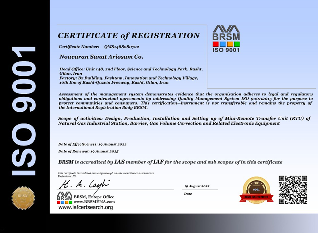 ISO 14001 Certificate