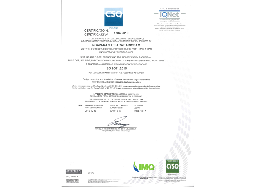 OHSAS 18001 Certificate